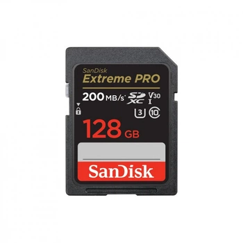 Карта памяти SanDisk 128GB SD class 10 UHS-I U3 V30 Extreme (SDSDXXD-128G-GN4IN) (192591)
