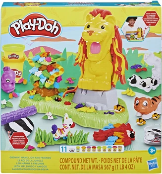 Zestaw kreatywny Hasbro Play-Doh z masą plastyczną Lew i przyjaciele F7221 (5010996121806)