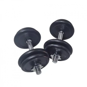 Гантель HSF з гумовим покриттям MD2502 - 2шт по 10 кг (пара) (К00024980) (284547)
