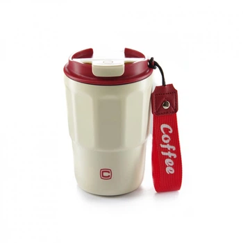 Термокружка СИЛА White/Red 400 мл (960685) (284183)