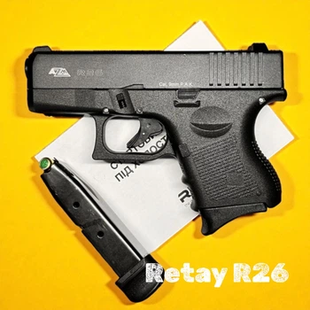 Cтартовий Пістолет Retay AZM R26, Glock 26, кал. 9 мм, Сигнальний, холостий пістолет