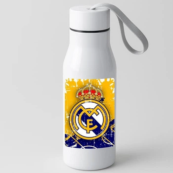 Термос спортивний Real Madrid футбольна команда 450 мл. Білий