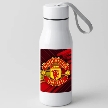 Термос спортивний Manchester United F.C футбольна команда 450 мл. Білий
