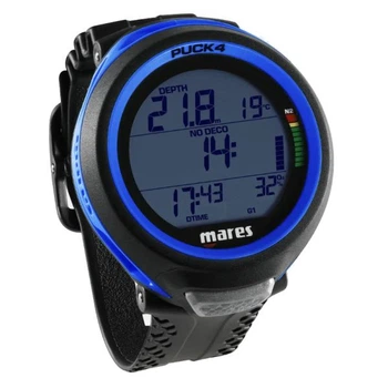 Декомпресиметр Mares Puck 4 чорно-синій (414149.BKBL)