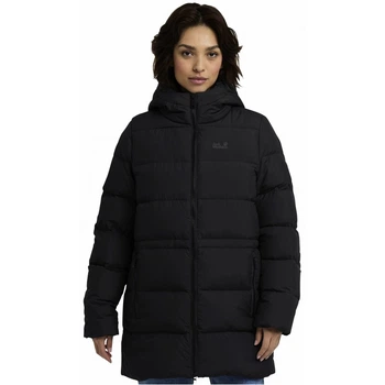 Пуховик FROZEN PALACE LONG JKT W RDS Jack Wolfskin A65096_6000 38 Чорний (4064886515528)