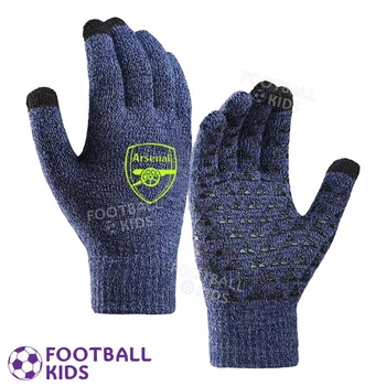 Рукавички футбольні Арсенал сенсорні Touch Screen Blue/Neon Yellow One Size (38023-4)