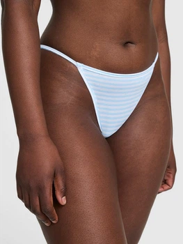 Женские трусики Victoria’s Secret (34312955164569) Cotton String Bikini L голубые