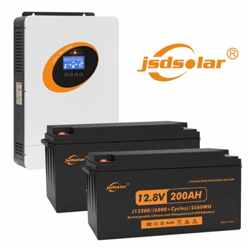 Комплект резервного живлення JSD Solar 3 кВт 5.12кВт*год (J3000L-24 + 2шт. J12200 )