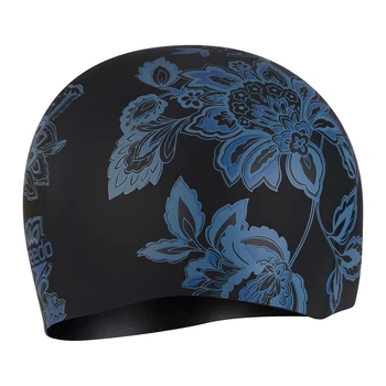 Жіноча шапочка для плавання Speedo Print Long Hair Multi - Black