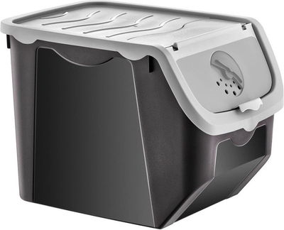 Pojemnik na warzywa i owoce Orion z pokrywą Szary 12 l (5907610283265)