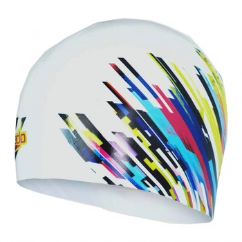 Силіконова шапочка Speedo Digital Print Cap - White