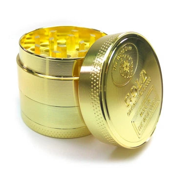Гриндер Измельчитель табака и трав из металла Gold v2 40мм 4 части