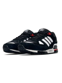 Мужские кроссовки черные ZX 750 Black White 44