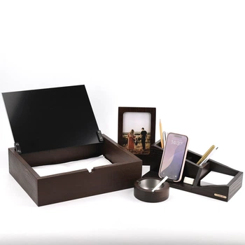 Набор руководителя настольный "Lux Set" для кабинета из натурального дерева 4 предмета 218-006-003