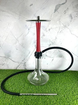 Кальян с колбой и стальной шахтой Aroma Hookah - X-Ray Wood Red 5092693