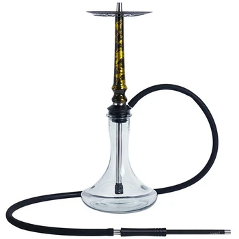 Кальян Tiaga Hookah Astra, золотой, утончённый стиль, высота 53 см на колбе Craft прозрачная 5092115