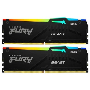 Модуль памяти Kingston Fury DDR5 64Gb (2x32) Beast RGB 5600 Mhz (KF556C40BBAK2-64)