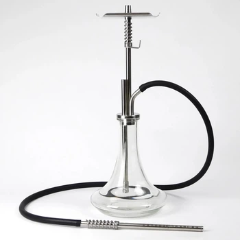 Кальян Trumpet Hookah, шахта нержавеющая сталь, высота 60 см на колбе Steamulation Прозрачная 5092304