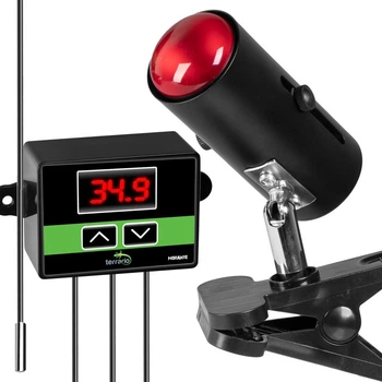 Світильник Terrario ReptiSun Temperature Control 200W, із затискною ручкою та термостатом