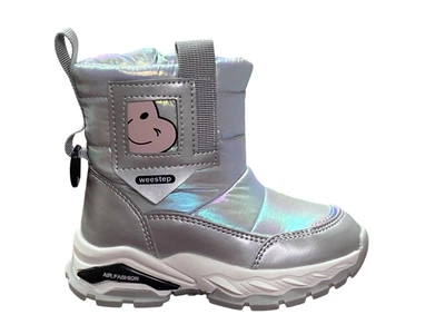 Дитячі зимові черевики для дівчинки Weestep 67021S 23 сталевий (10055)