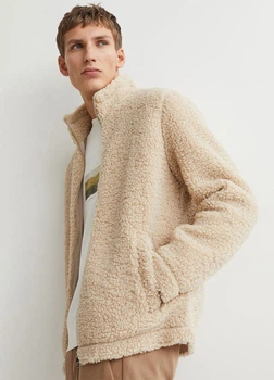 Шерпа regular fit H&M 989533004c42 XS бежевая (100001069)
