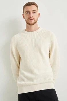 Вязаный свитер C&A 22009452c43 XXL белый (100001453)