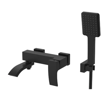 Чёрный Смеситель в ванную с душем Gappo Jakob G3207-6