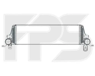 Интеркулер (кулёк) VW Transporter T5 (AVA) FP 74 T08