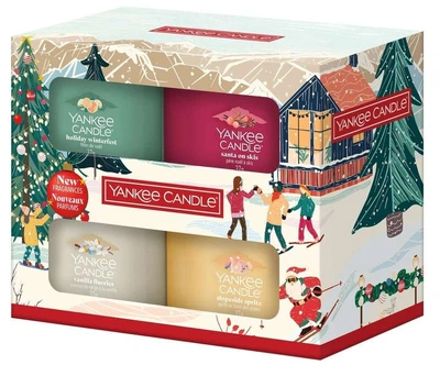 Подарочный набор из 4 свечей Christmas Yankee Candle