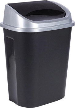 Kosz na śmieci Vilde plastikowy 25 l Czarny (8720573562324)