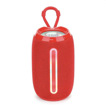 Аккумуляторная блютуз колонка - динамик с LED подсветкой T&G (FM радио/USB/TG/AUX/Bluetooth) Красная