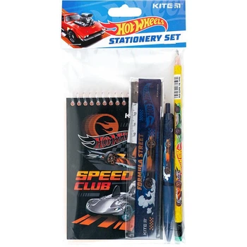 Набор канцтоваров 4 предмета Kite Hot Wheels HW24-S03, 68416