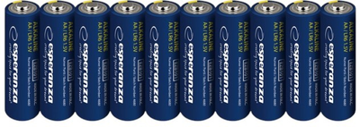 Лужні батарейки Esperanza AA 10 шт (5901299959787)