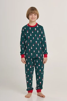 Піжама для хлопчика начос новорічна Різдвяний настрій Ellen Family look Merry Christmas CPF 0682/01/02k 116 см Зелений