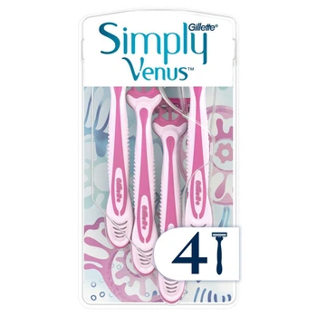 Одноразові бритви для гоління жіночі Gillette Simply Venus 3 4 шт