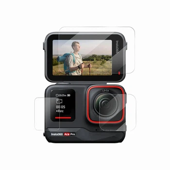 Комплект защитного стекла 9H 3-в-1 Telesin S6-FLM-14-TIS для экшн камеры Insta360 Ace Pro 2
