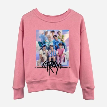 Подростковый свитшот для девочки Спиногрыз Stray kids фото №10-00196 152 см Розовый (ROZ6501045302)
