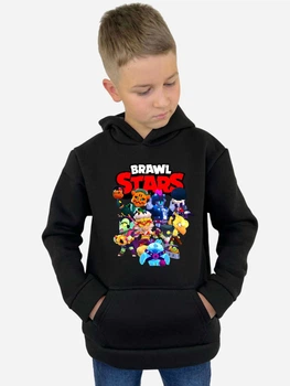 Дитяче тепле худі для хлопчика Спиногриз Brawl stars нові герої 10-00699 110 см Чорне (ROZ6501019376)