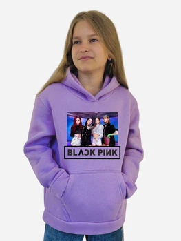 Детское теплое худи для девочки Спиногрыз Black pink З лого 10-00750 134 см Лиловое (ROZ6501100274)