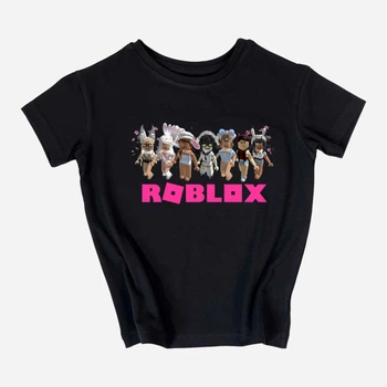 Подростковая футболка для девочки Спиногрыз Roblox девочки №09-0103 140 см Черная (ROZ6400148367)