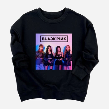 Підлітковий світшот для дівчинки Спиногриз Black pink фото №10-00176 146 см Чорний (ROZ6501045281)