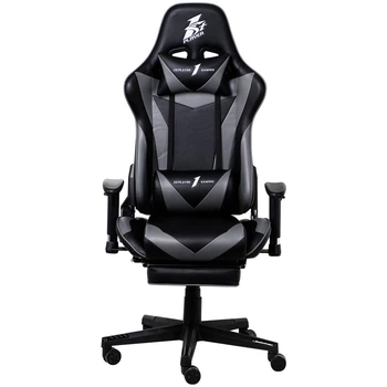 Геймерське крісло 1stPlayer FK3 Чорний з сірим PVC 91 х 54 см, арт. 562733 (р.91 х 54 см)