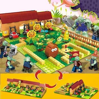 Игрушка Растения против Зомби Ферма конструктор 595 деталей для детей (арт 14838)