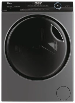 Прально-сушильна машина Haier фронтальна, 8(5)кг, 1400, A, 46см, дисплей, пара, інвертор, люк чорний (00112540)