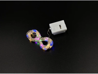 Гирлянда 30-LED на батарейках Б++ 3м RGB (цветная)