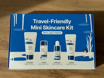 Набор для лица с берёзовым соком Round Lab Birch Juice Trial Kit 80 ml