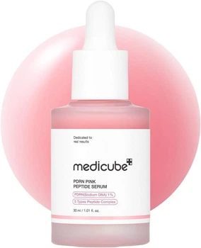 Відновлювальна антивікова сироватка з полінуклеотидами та пептидами Medicube PDRN Pink Peptide Serum 30 мл