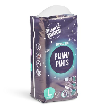 Подгузники-трусики ночные Planeta Junior L Германия 8-15лет (35-50кг) 12шт