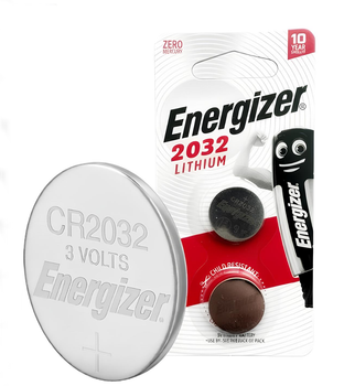 Батарейка Energizer CR2032 3V Lithium (2 штуки)