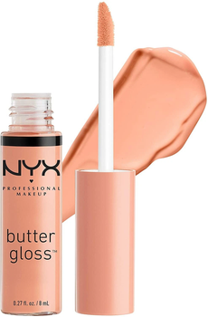 Блиск для губ з ефектом сяйва NYX Butter Gloss Fortune Cookie BLG13 натуральний нюд 8 мл
